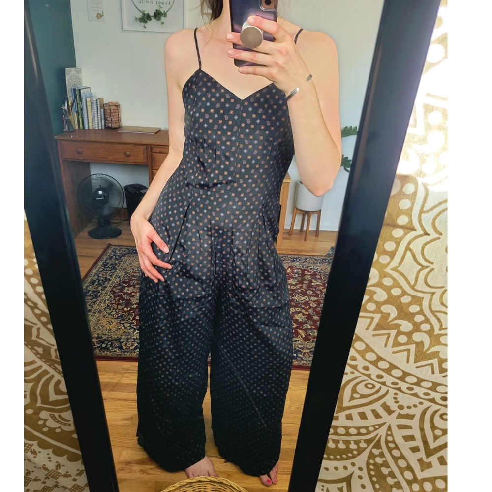 Vintage wide leg jumpsuit